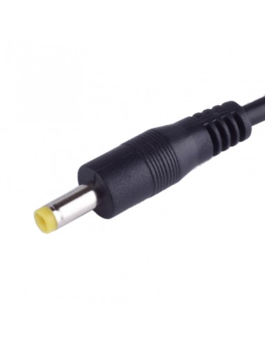 Câble cordons,DC 4,0/1,7 M/M prise droit,Sony 1,5mm2 noir 0.5M