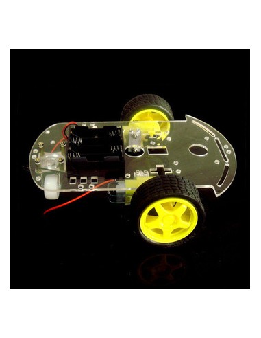 Plate-forme robotique légère 2 roues motrices  (idéal pour projets Arduino/Raspi) 2WD