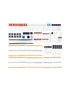 HackSpark NEW Basic Lite pack kit for Arduino and other MCUs (breadboard, cables, leds, buttons, etc.) (Arduino Compatible)