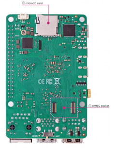 Rock Pi 4 Okdo Model C+ 4Gb alternative au Raspberry Pi 4 Modèle B 4 Go