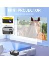 Mini projecteur Portable 1080P HD projecteur LED Home Media lecteur vidéo théâtre 320x240 Pixels