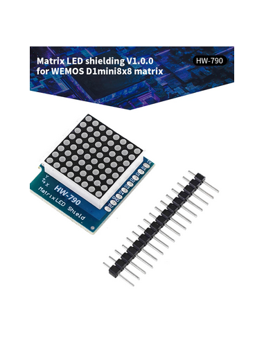 Matrix TM1640 LED Shield V1.0.0 for WEMOS D1 Mini