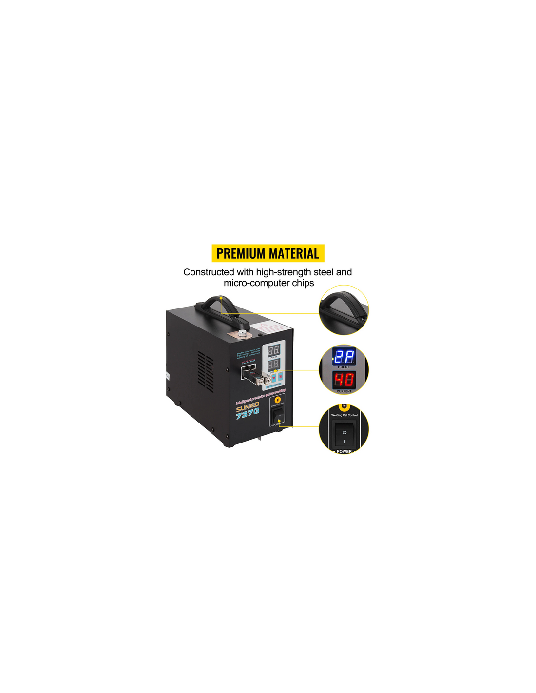 Soudeuse Par Point 18650 SWM-10 - Machine à Souder Batterie Lithium 5000mAh 1200A