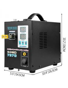 737G Spot Welder for 18650 Lithium Battery, 1.5 kW LED, Dual Display
