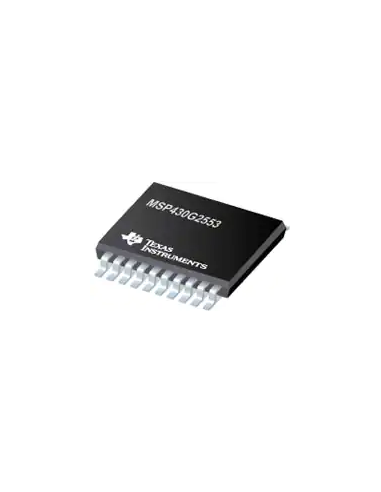 Microcontrôleur MSP430G2553 MCU 16 MHz Flash 16 Ko, SRAM 512B, UART/SPI/I2C (CMS SMD)