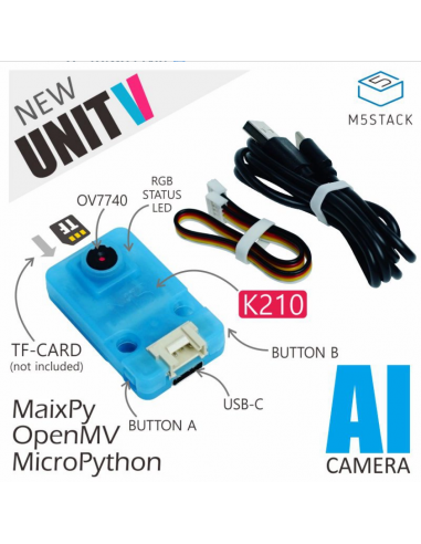 Module de caméra IA Unit-V k210, M5Stack (OV7740)