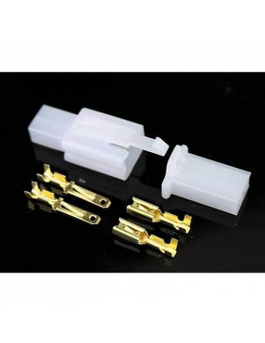 2 broches M/F Connecteur de fil électrique automobile, 2.8mm