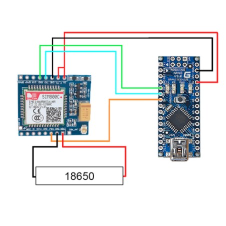 Module SIM800C GSM/GPRS Mini - Communication 2G | HackSpark